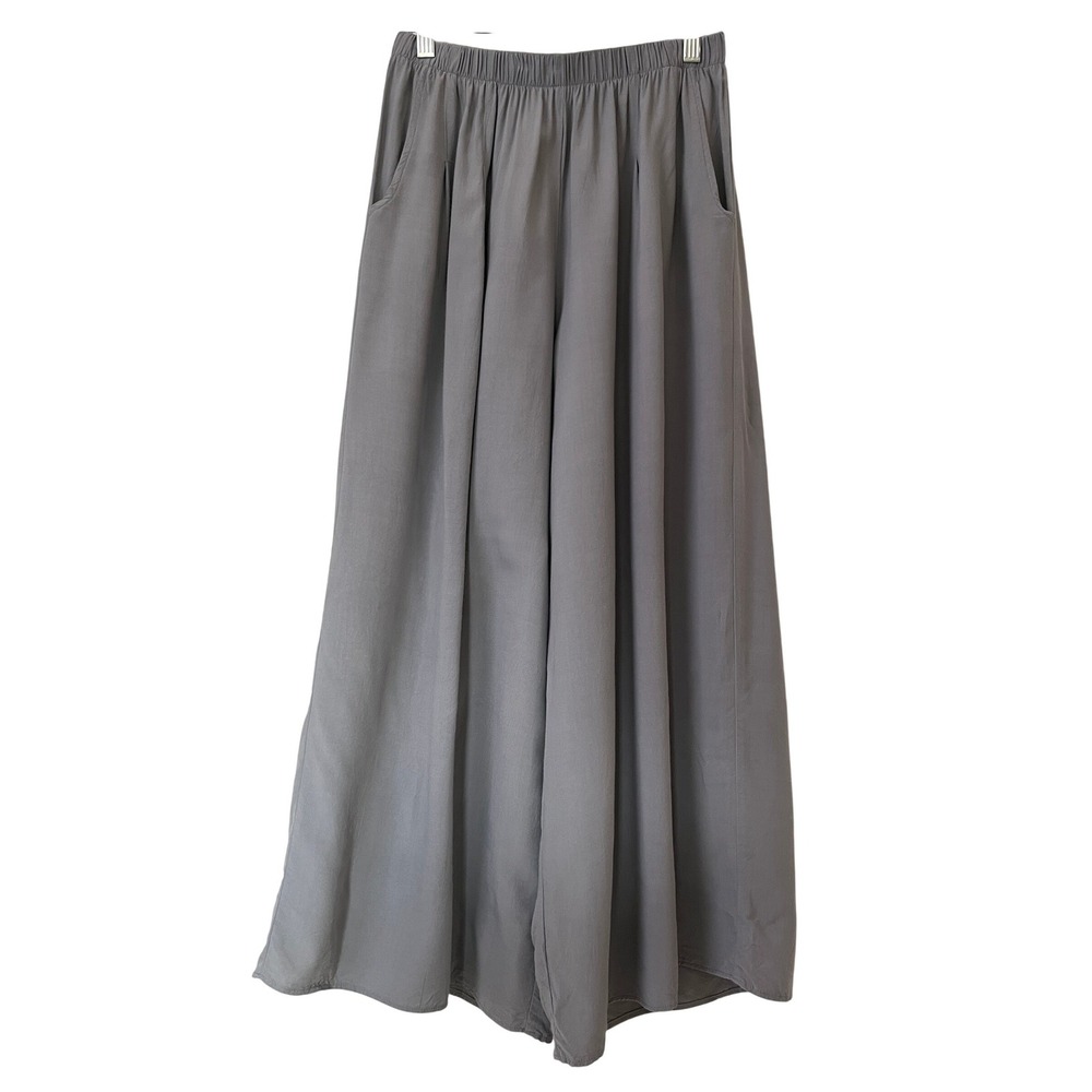 Jams World Wide Leg Elastic Waist Palazzo Pants Grey Sz Small